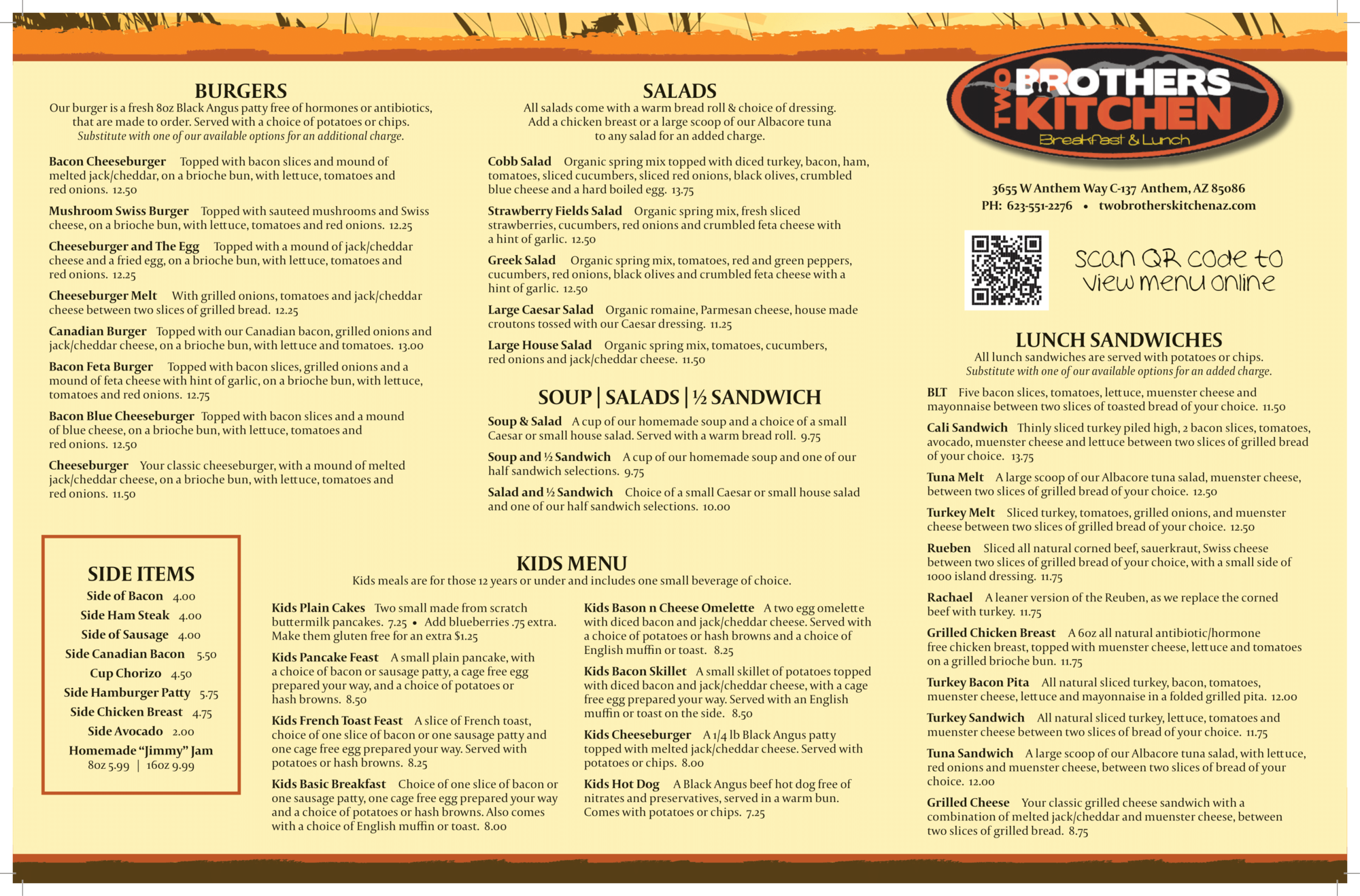 Two Brothers Kitchen Anthem Location